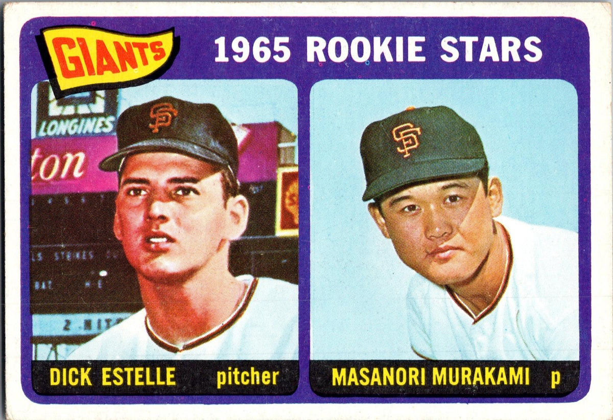 1965 Topps #282 Giants 1965 Rookie Stars (Dick Estelle / Masanori Murakami)