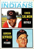 1964 Topps #499 Indians 1964 Rookie Stars (Chico Salmon / Gordon Seyfried)