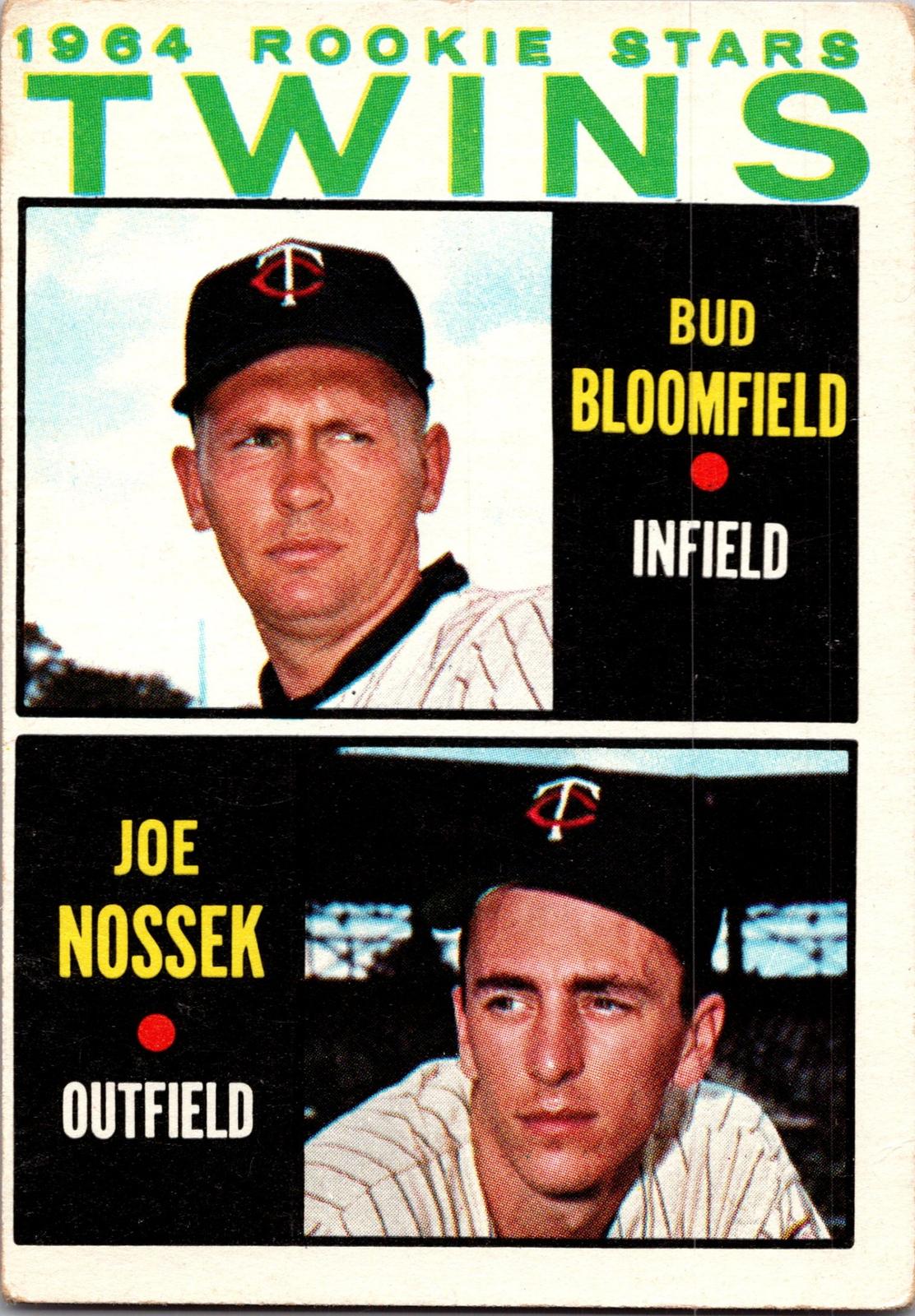 1964 Topps #532 Twins 1964 Rookie Stars (Bud Bloomfield / Joe Nossek)