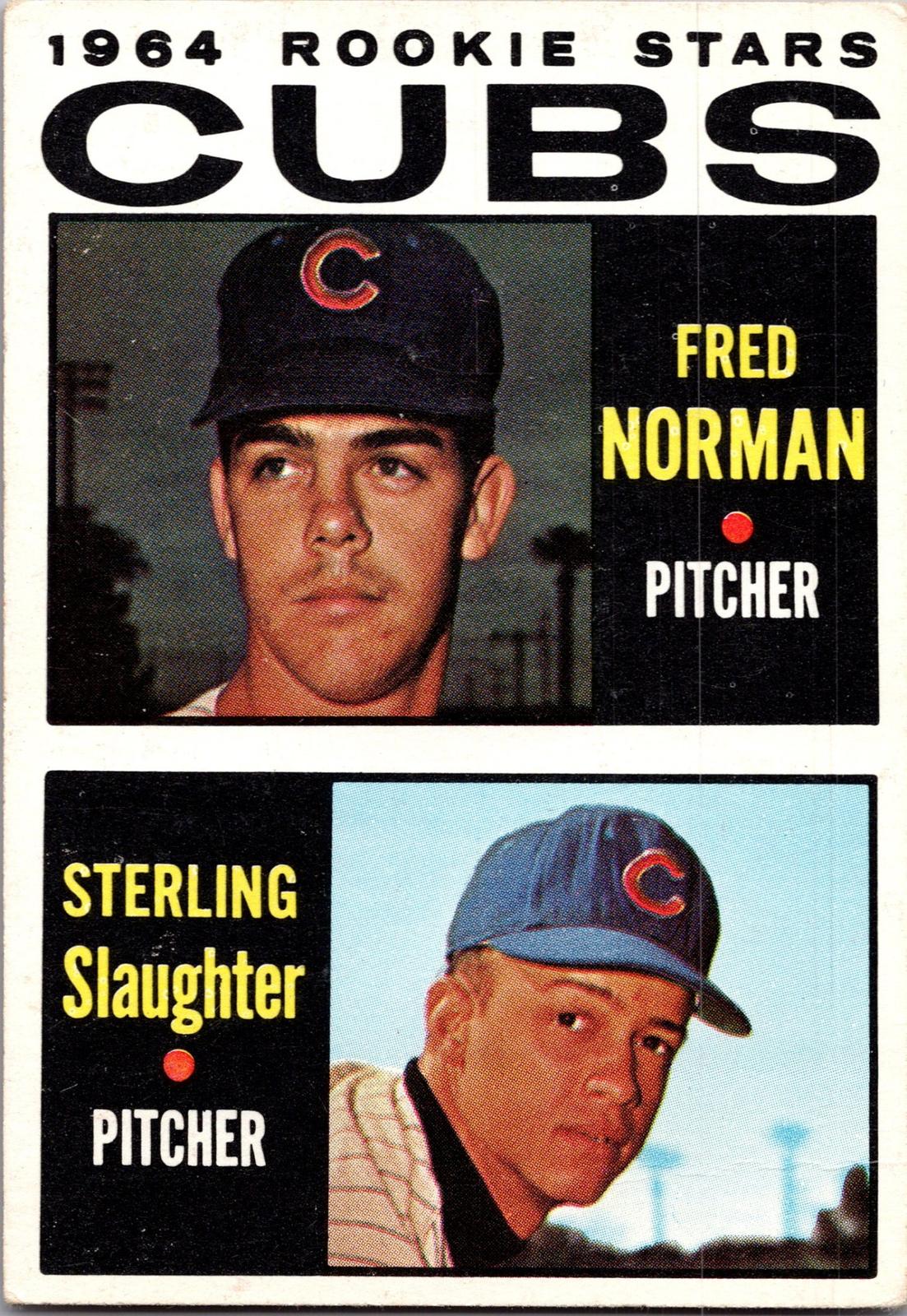 1964 Topps #469 Cubs 1964 Rookie Stars (Fred Norman / Sterling Slaughter)