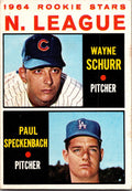 1964 Topps #548 N. League 1964 Rookie Stars (Wayne Schurr / Paul Speckenbach)