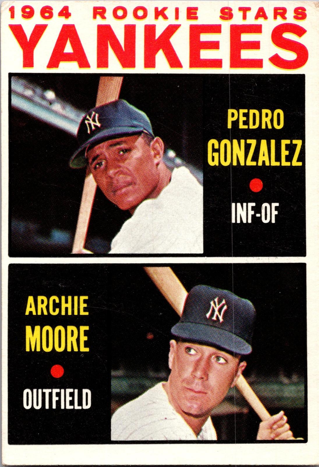 1964 Topps #581 Yankees 1964 Rookie Stars (Pedro Gonzalez / Archie Moore)