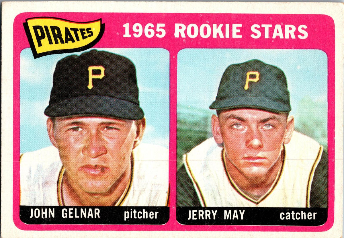 1965 Topps #143 Pirates 1965 Rookie Stars (John Gelnar / Jerry May)