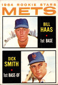 1964 Topps #398 Mets 1964 Rookie Stars (Bill Haas / Dick Smith)