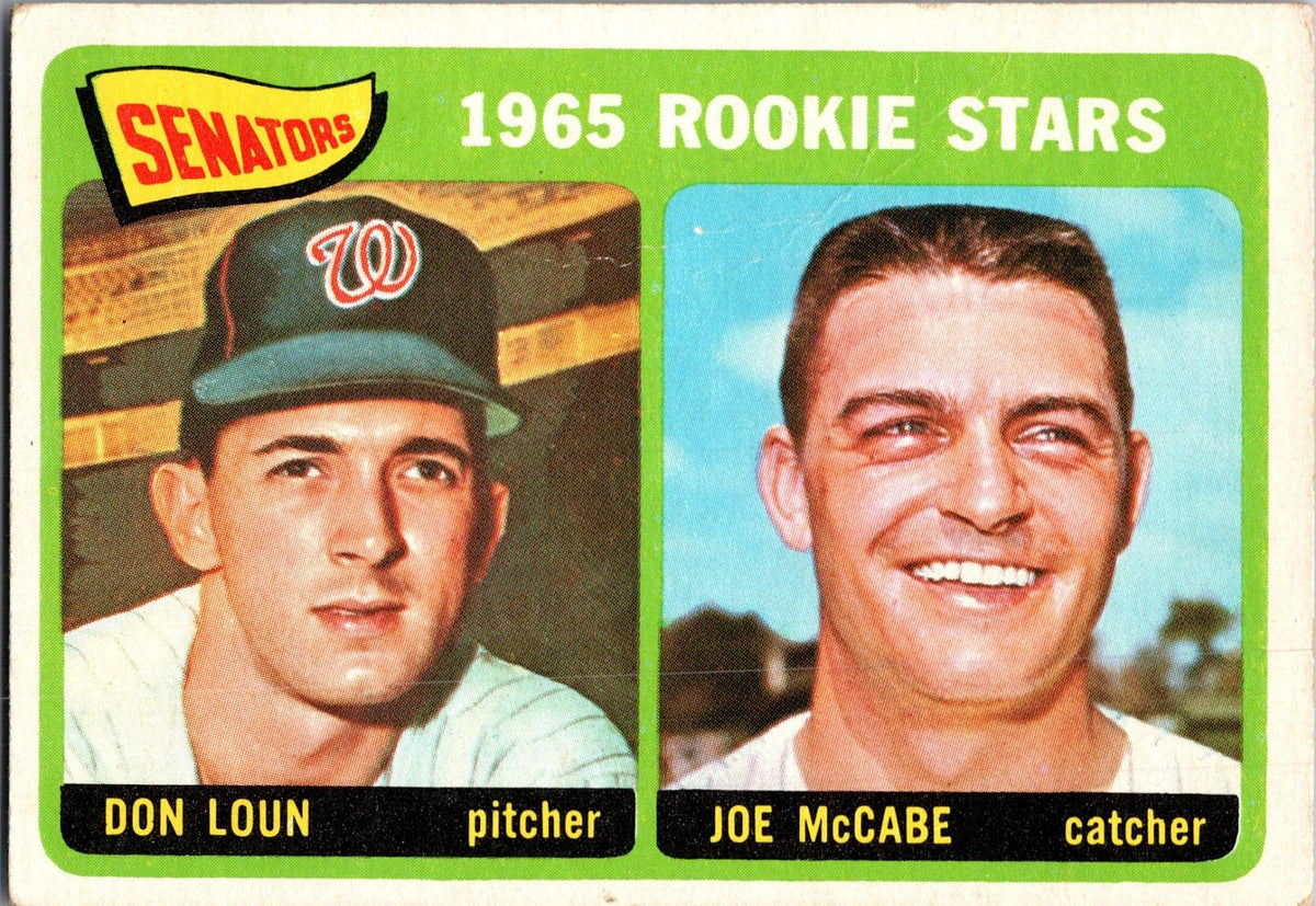 1965 Topps #181 Senators 1965 Rookie Stars (Don Loun / Joe McCabe)