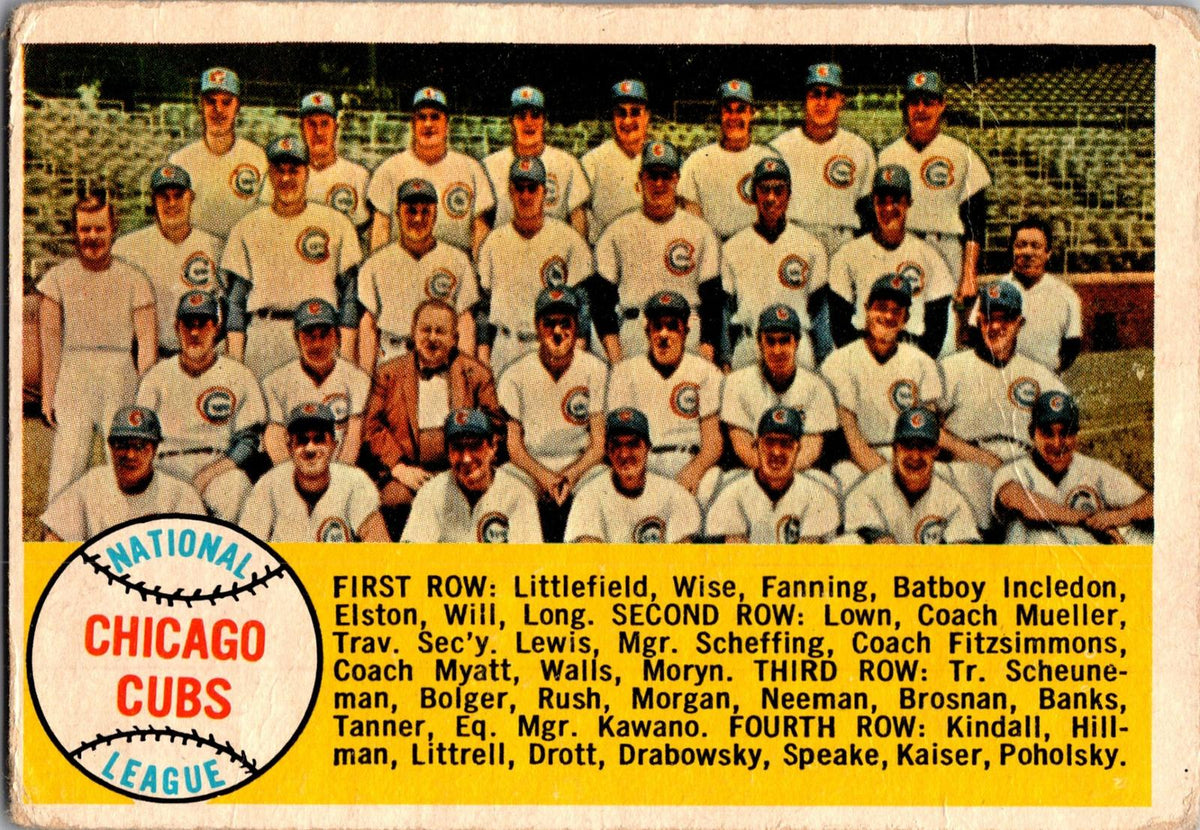 1958 Topps #327 Chicago Cubs
