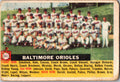 1956 Topps #100b Baltimore Orioles : No Date, Name Centered