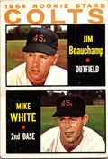 1964 Topps #492 Colts 1964 Rookie Stars (Jim Beauchamp / Mike White)