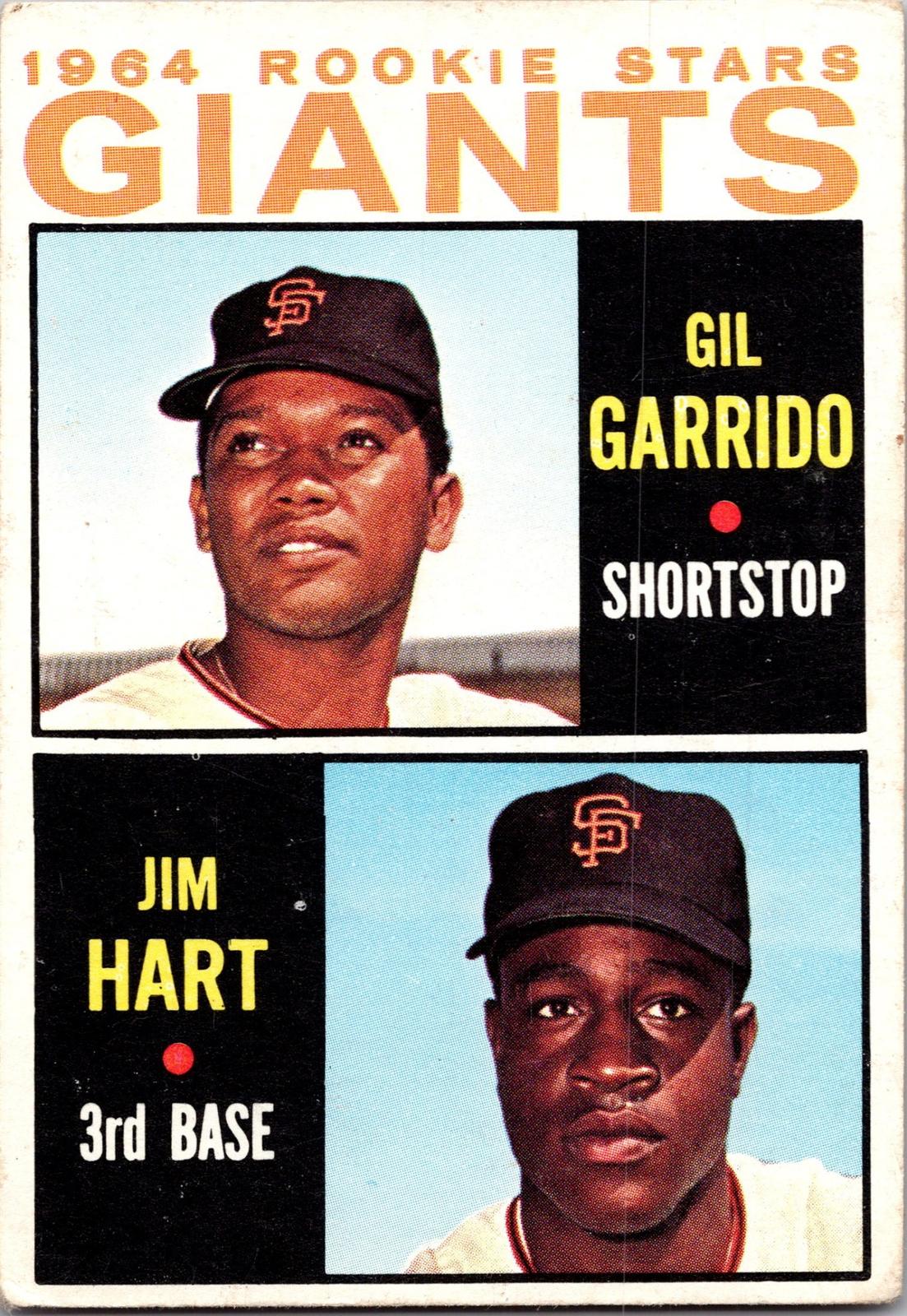 1964 Topps #452 Giants 1964 Rookie Stars (Gil Garrido / Jim Hart)