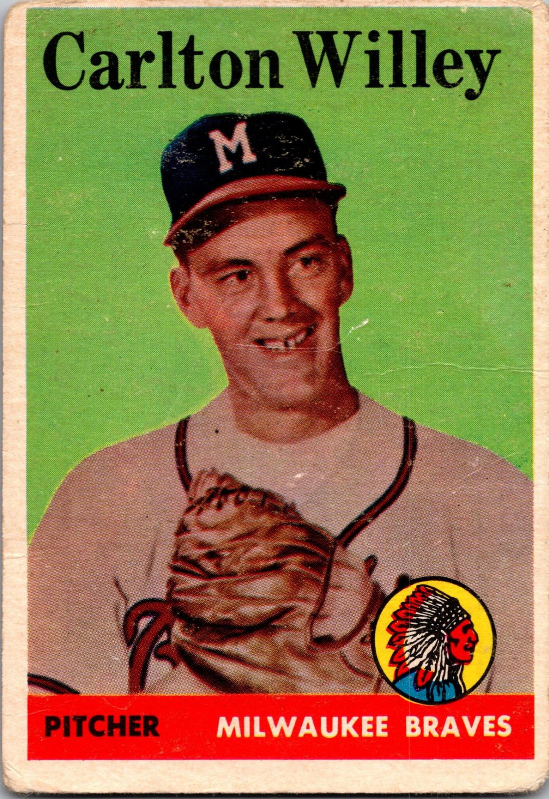 1958 Topps #407 Carlton Willey