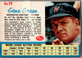 1962 Post Cereal #72 Gene Green