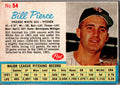 1962 Post Cereal #54 Bill Pierce