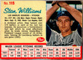1962 Post Cereal #115 Stan Williams