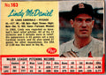 1962 Post Cereal #163 Lindy McDaniel