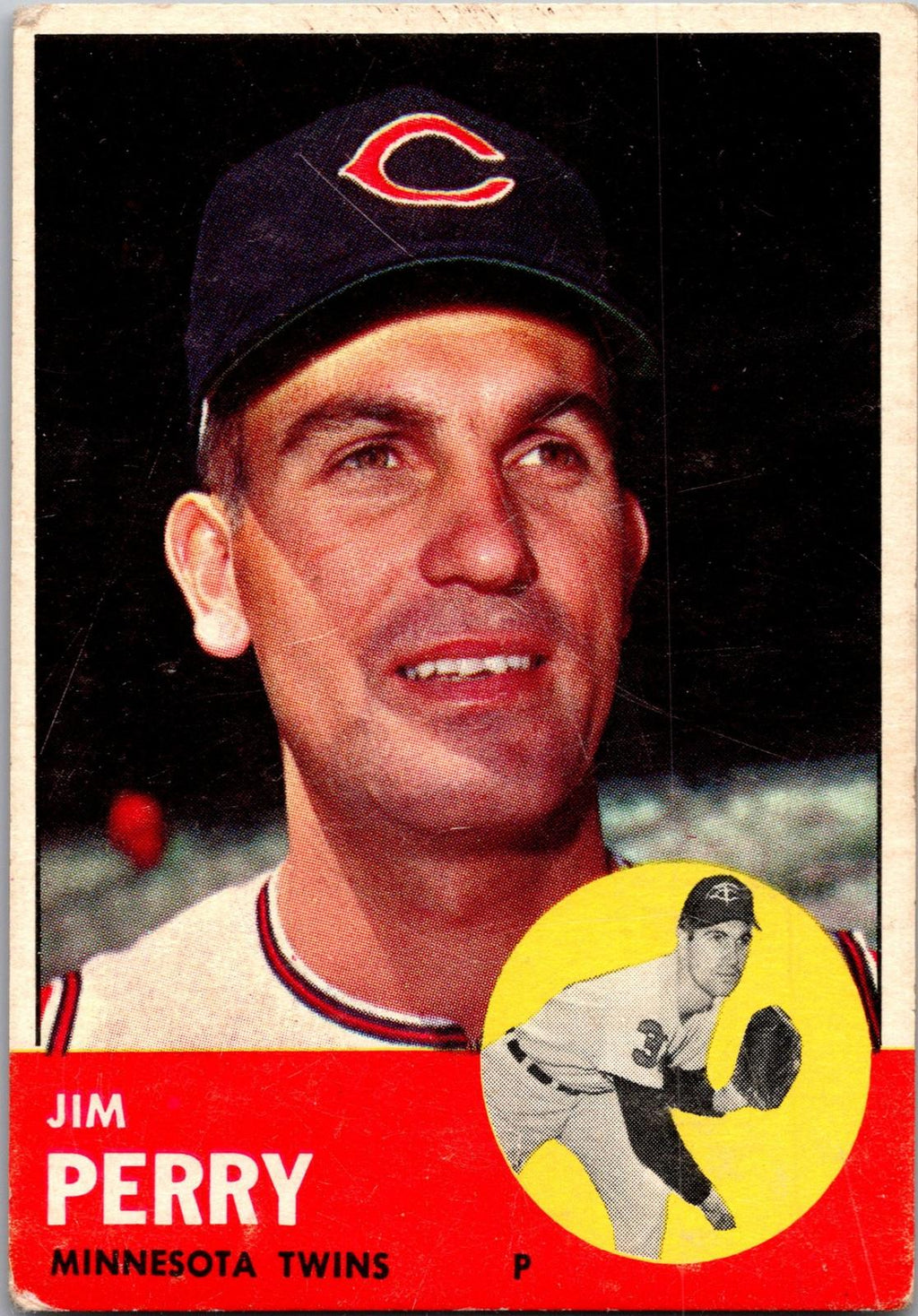 1963 Topps #535 Jim Perry