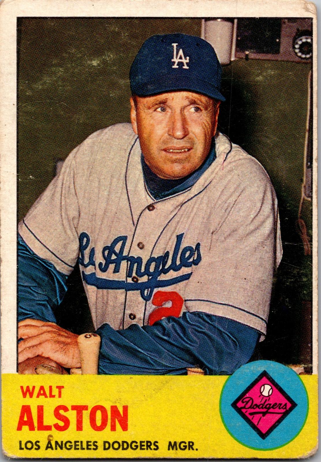 1963 Topps #154 Walt Alston