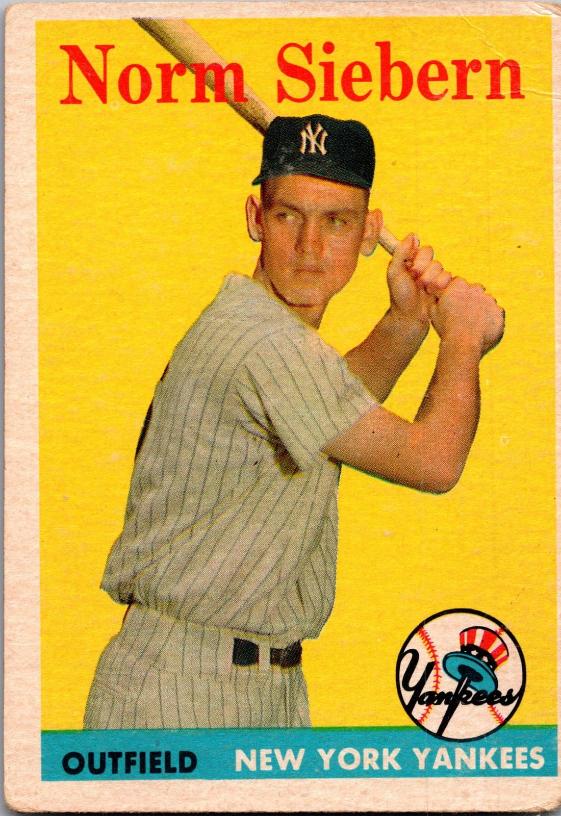 1958 Topps #54 Norm Siebern