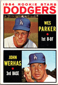 1964 Topps #456 Dodgers 1964 Rookie Stars (Wes Parker / John Werhas)