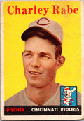 1958 Topps #376 Charley Rabe