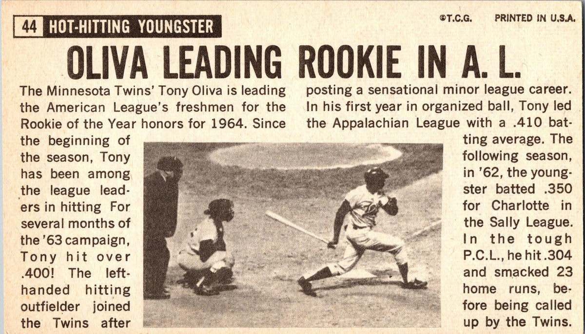 1964 Topps Giants #44 Tony Oliva