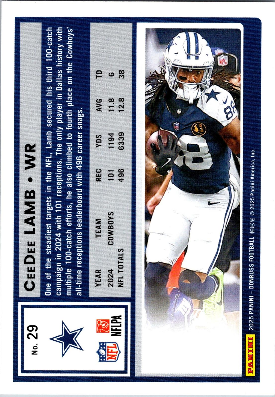 2025 Donruss #29 CeeDee Lamb