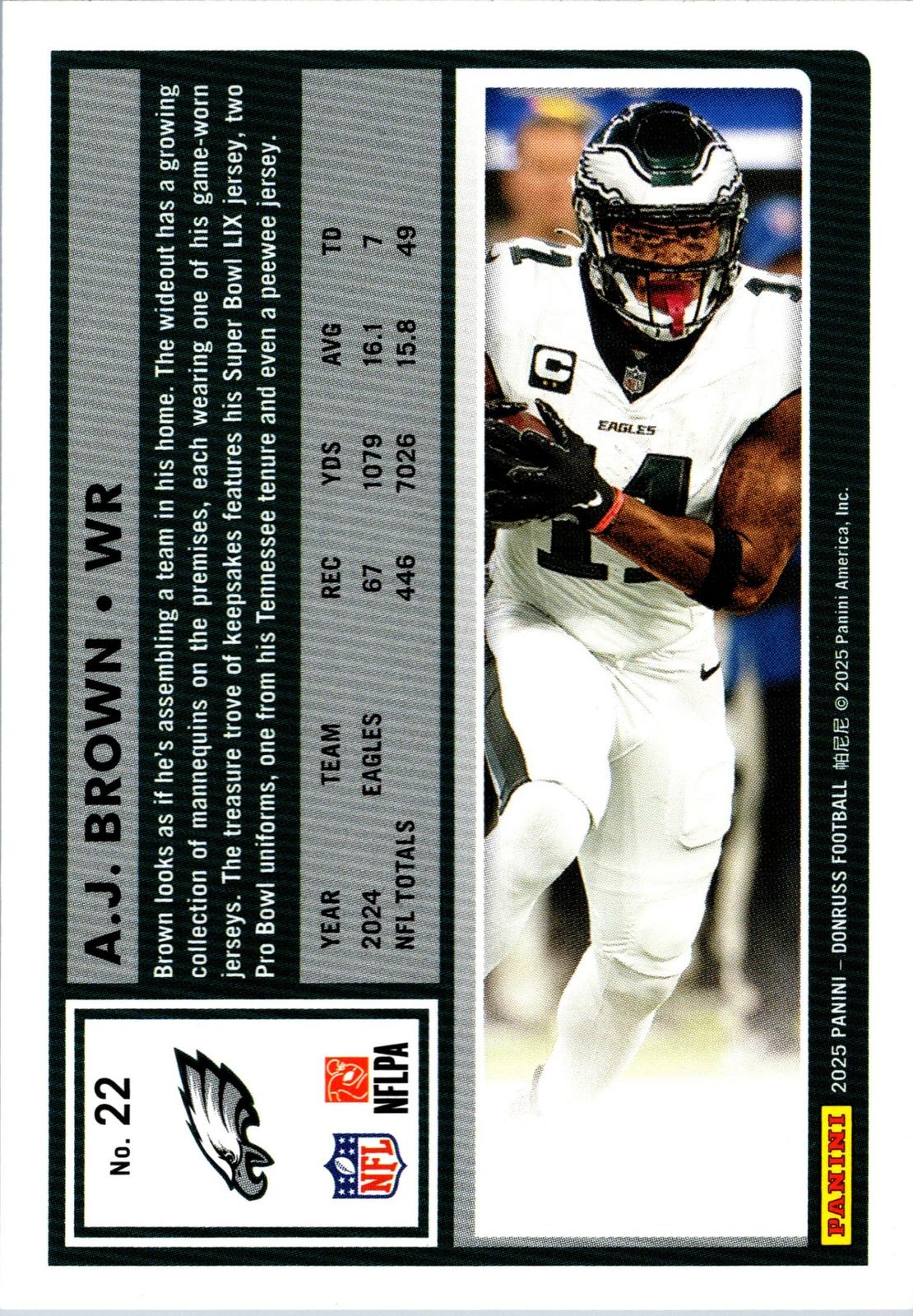2025 Donruss #22 A.J. Brown