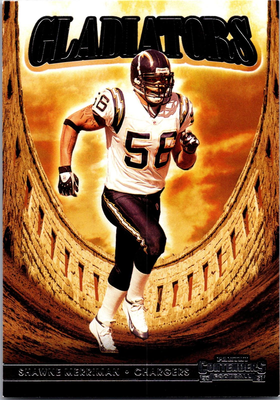 2021 Panini Contenders #GLD-SME Shawne Merriman Gladiators