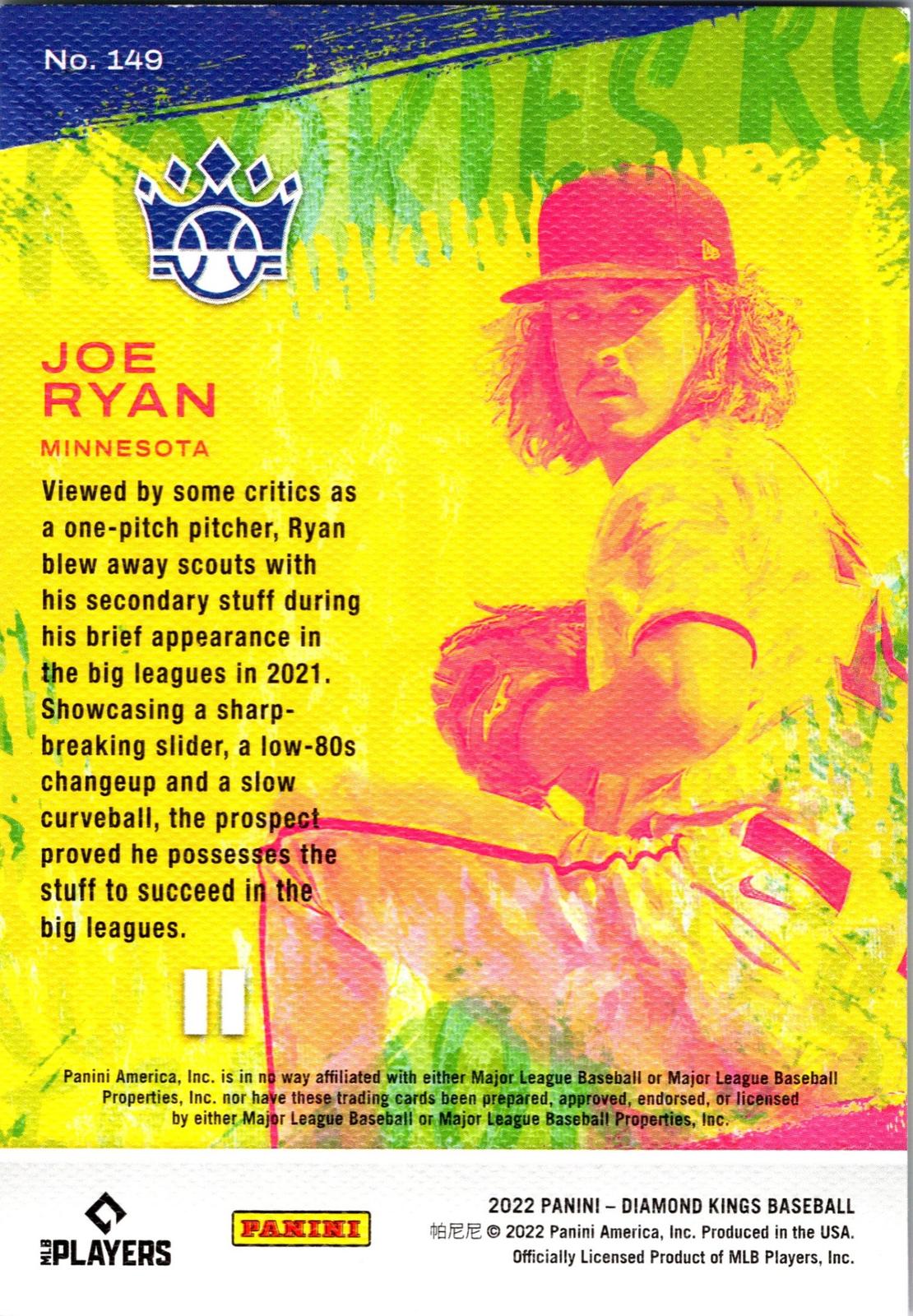2022 Panini Diamond Kings #149 Joe Ryan