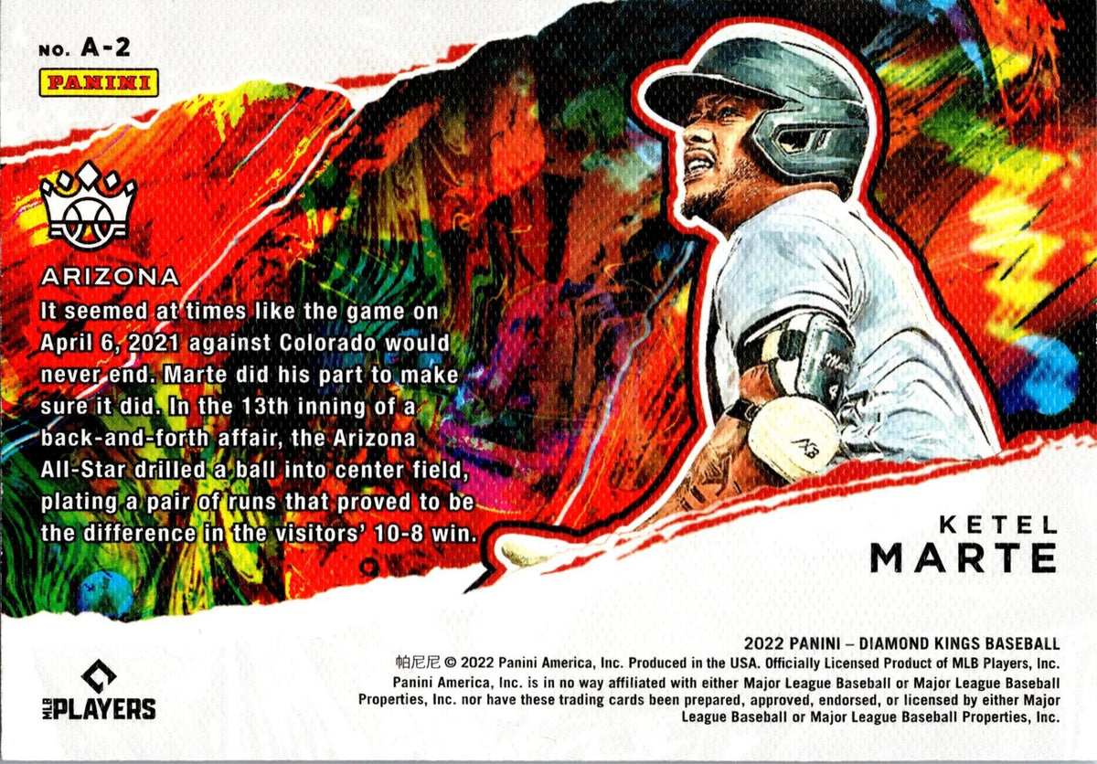2022 Panini Diamond Kings #A-2 Ketel Marte Aficionado