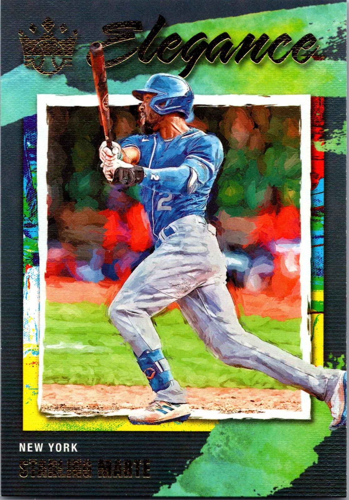 2022 Panini Diamond Kings #E-10 Starling Marte Elegance