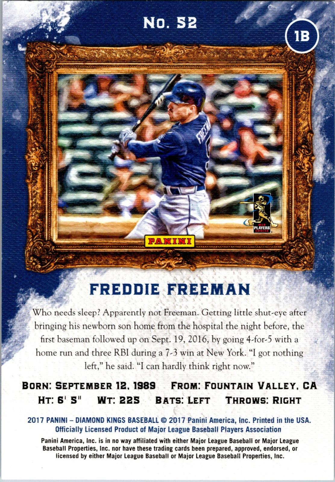 2017 Panini Diamond Kings #52 Freddie Freeman
