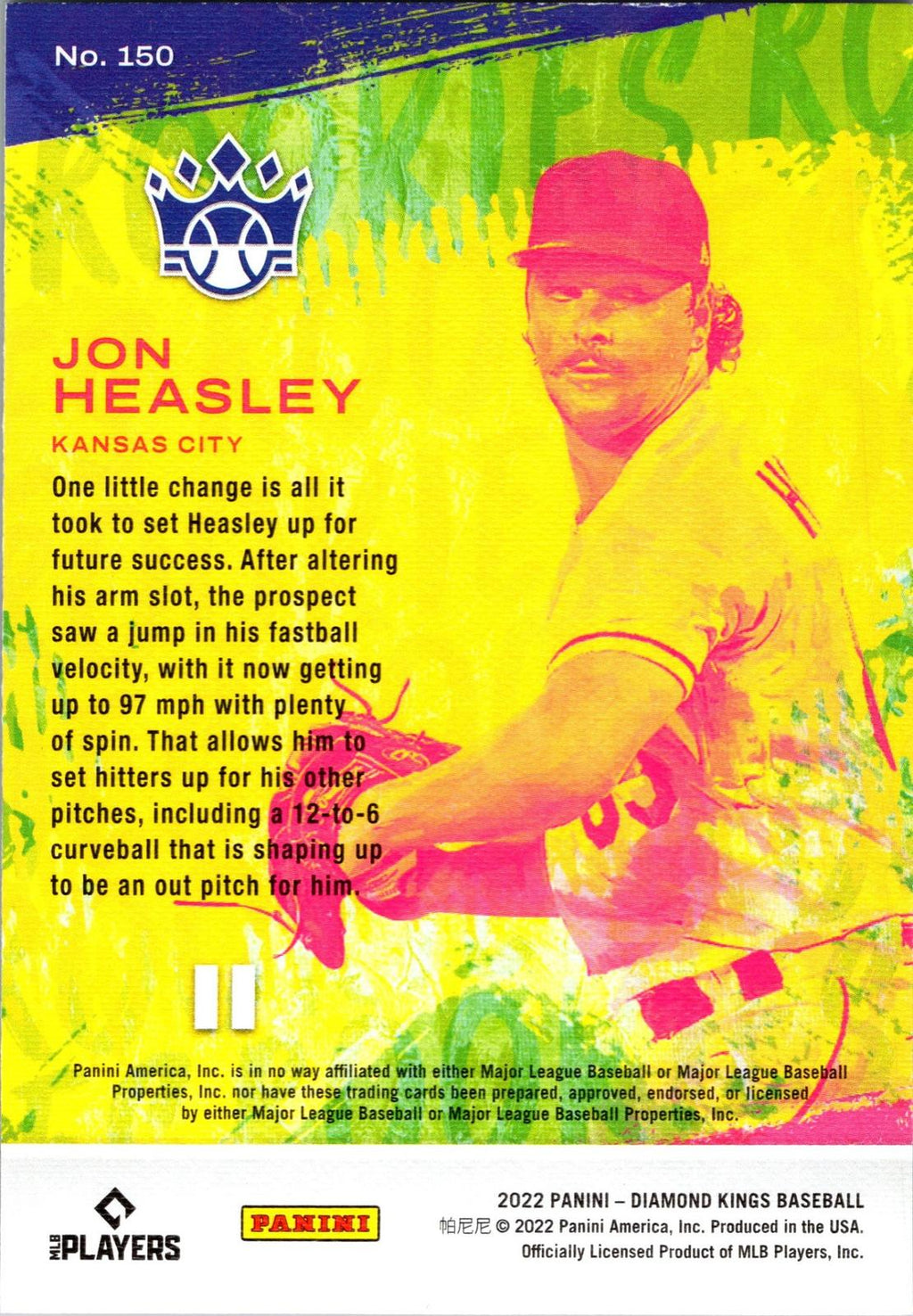 2022 Panini Diamond Kings #150 Jon Heasley