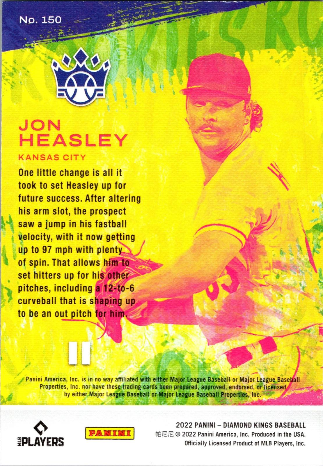 2022 Panini Diamond Kings #150 Jon Heasley