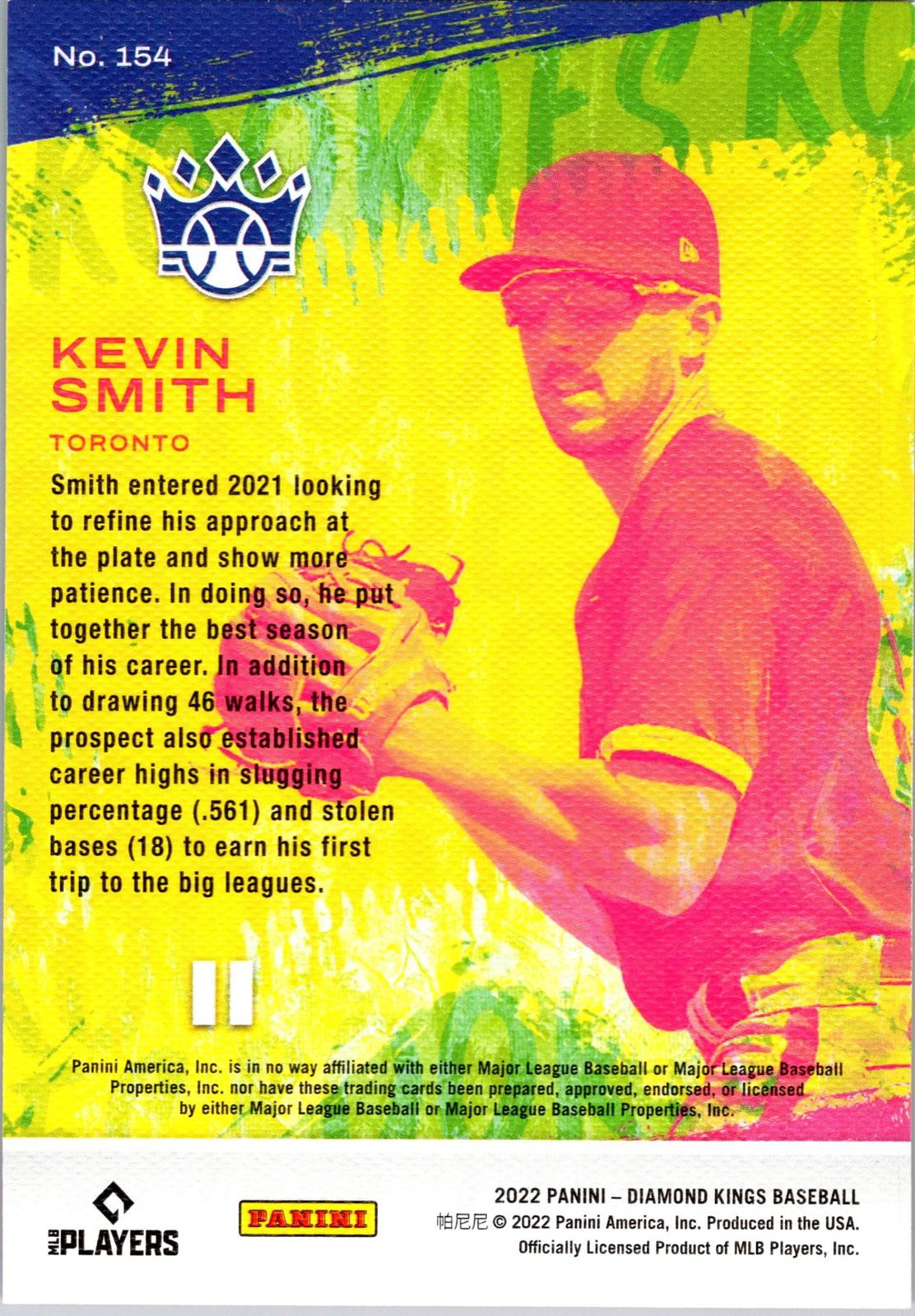 2022 Panini Diamond Kings #154 Kevin Smith