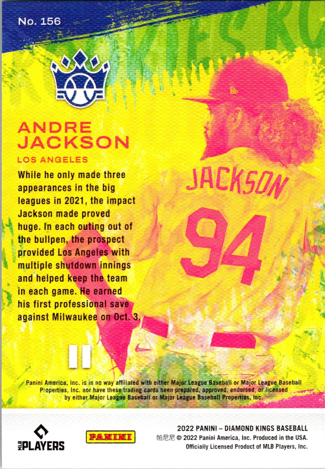 2022 Panini Diamond Kings #156 Andre Jackson