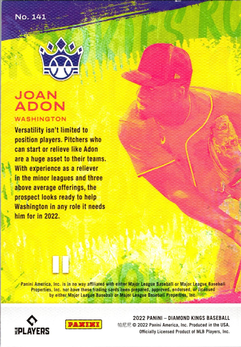 2022 Panini Diamond Kings #141 Joan Adon