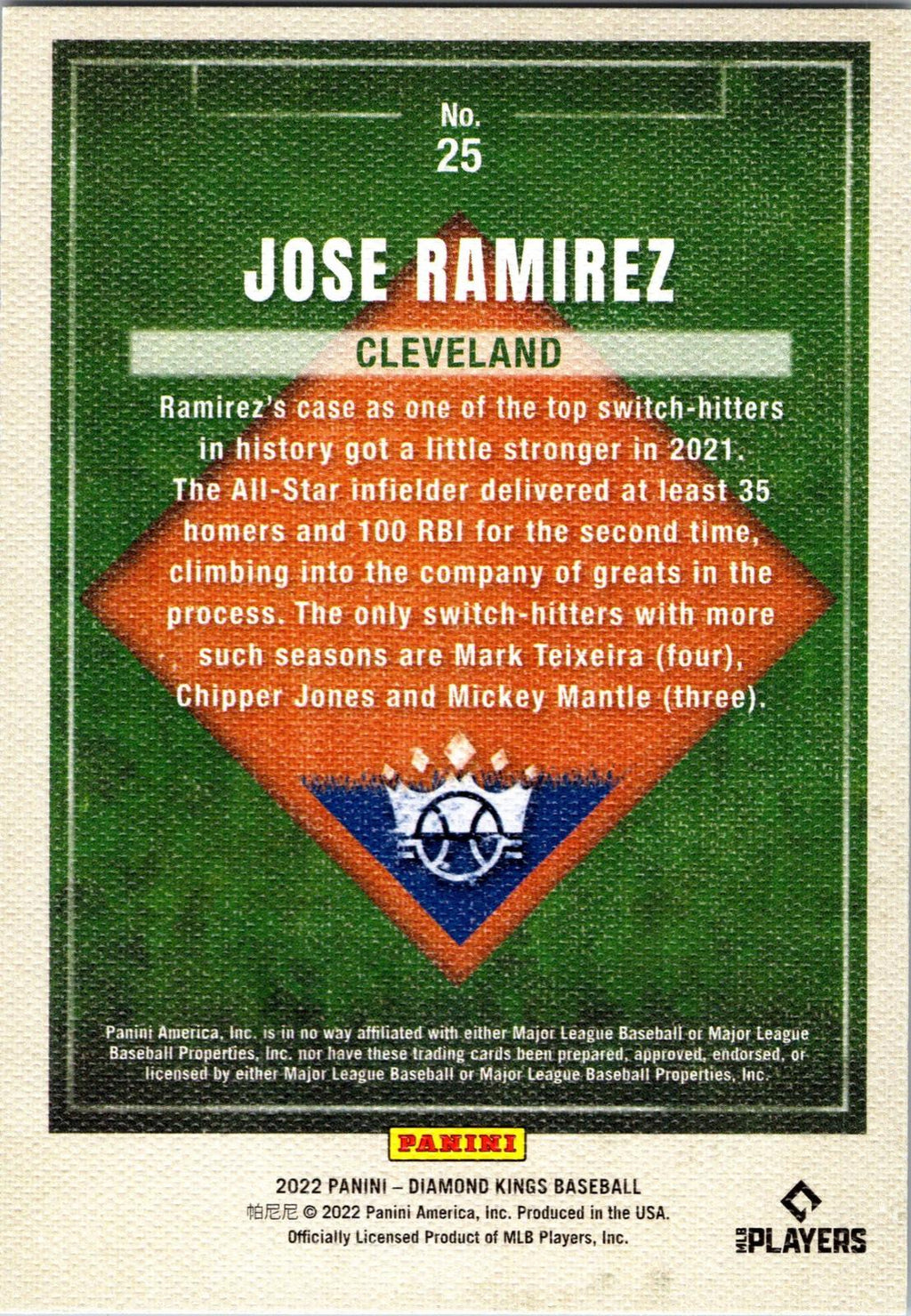 2022 Panini Diamond Kings #25 Jose Ramirez