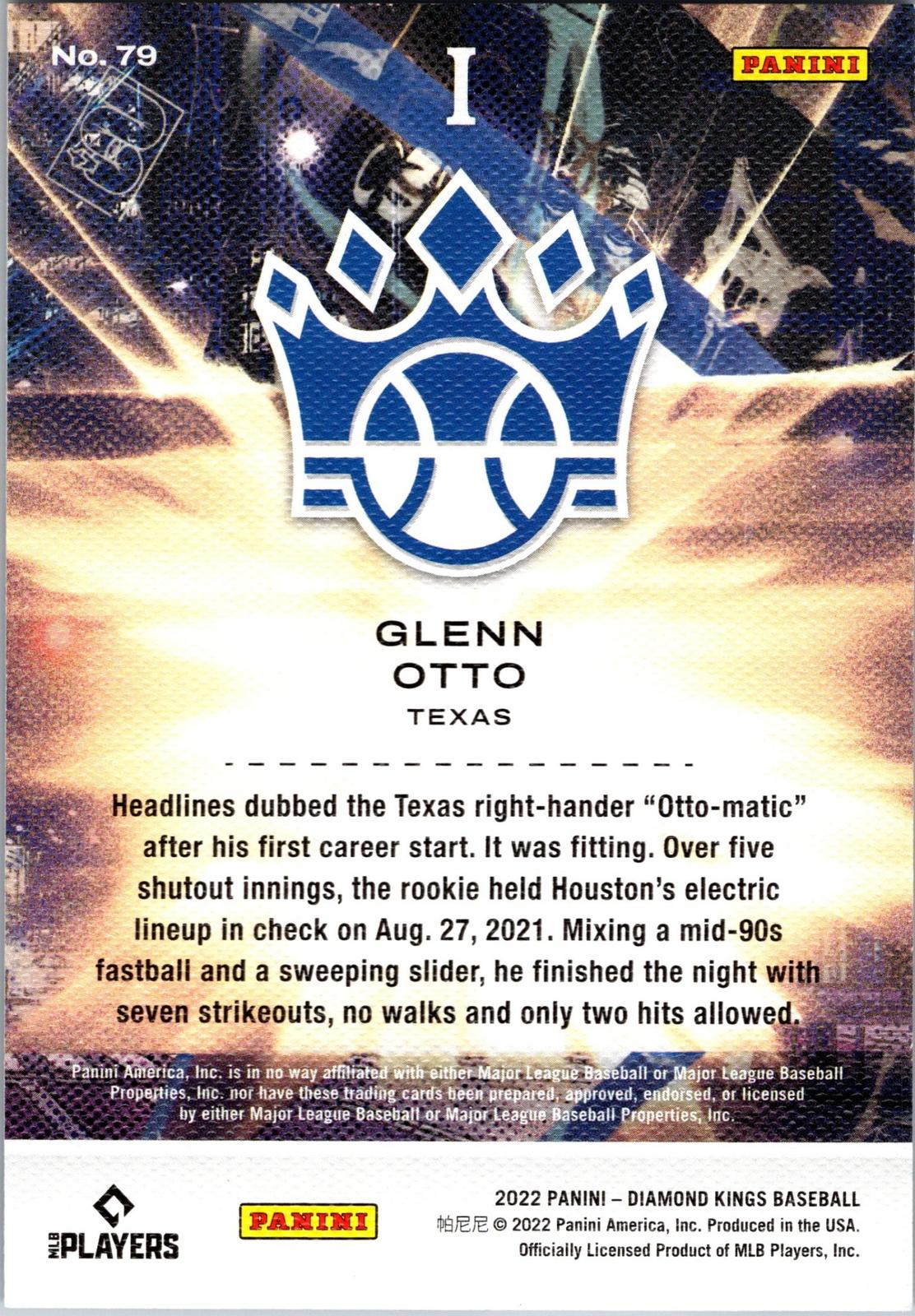 2022 Panini Diamond Kings #79 Glenn Otto