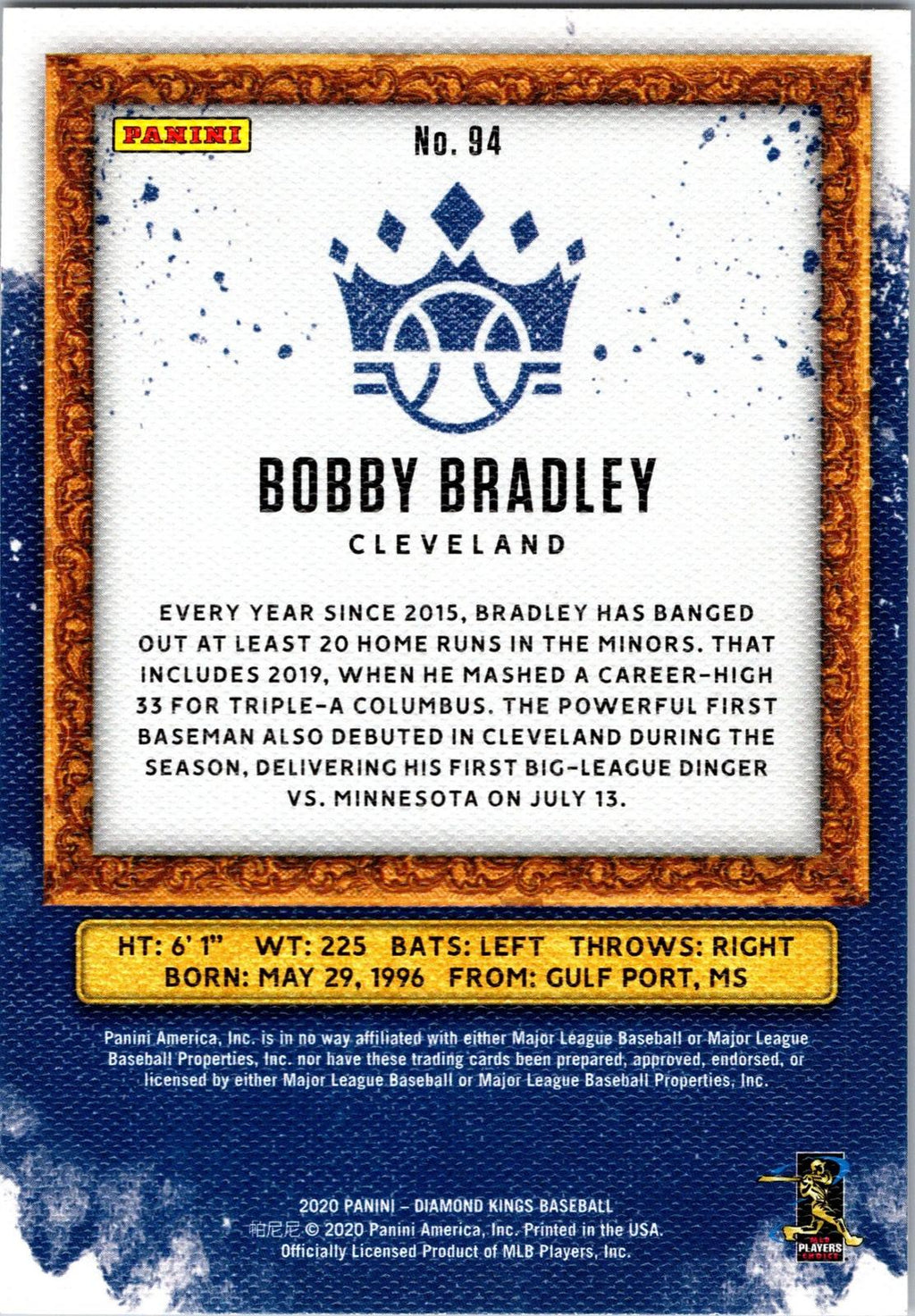 2020 Panini Diamond Kings #94 Bobby Bradley