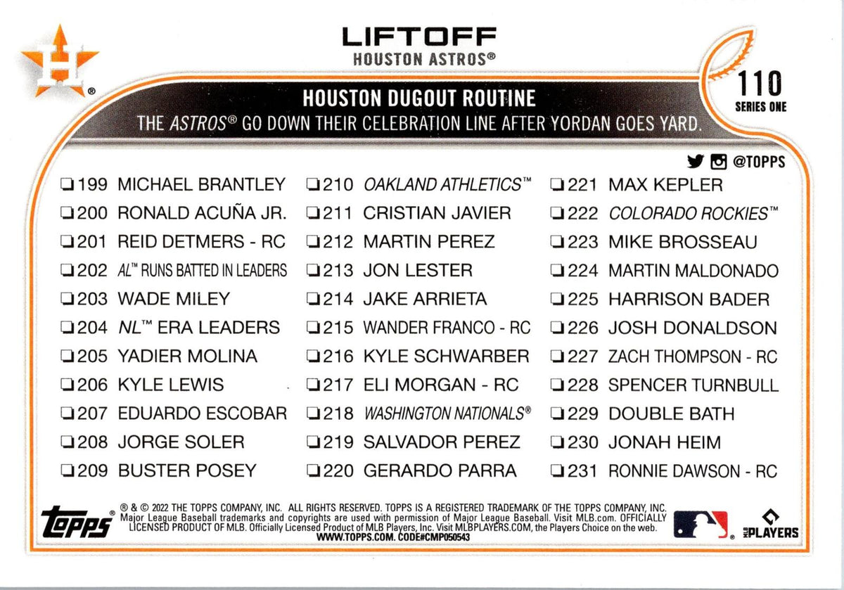 2022 Topps #110 Liftoff