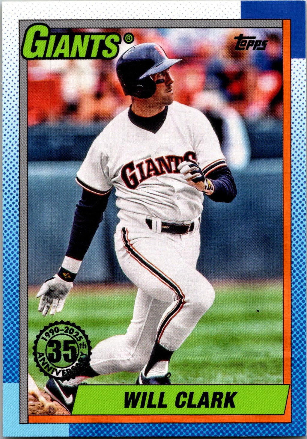2025 Topps #T90-97 Will Clark 1990 Topps Baseball 35th Anniversary (Series One)