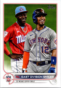 2022 Topps #98 NL East Division Smiles
