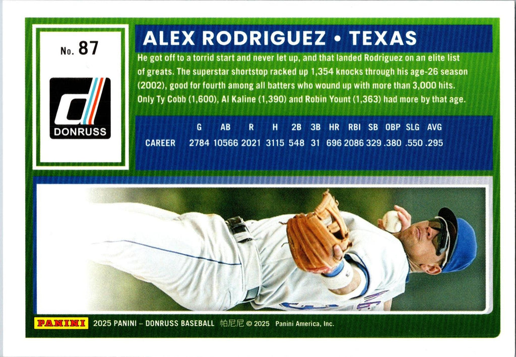 2025 Donruss #87 Alex Rodriguez
