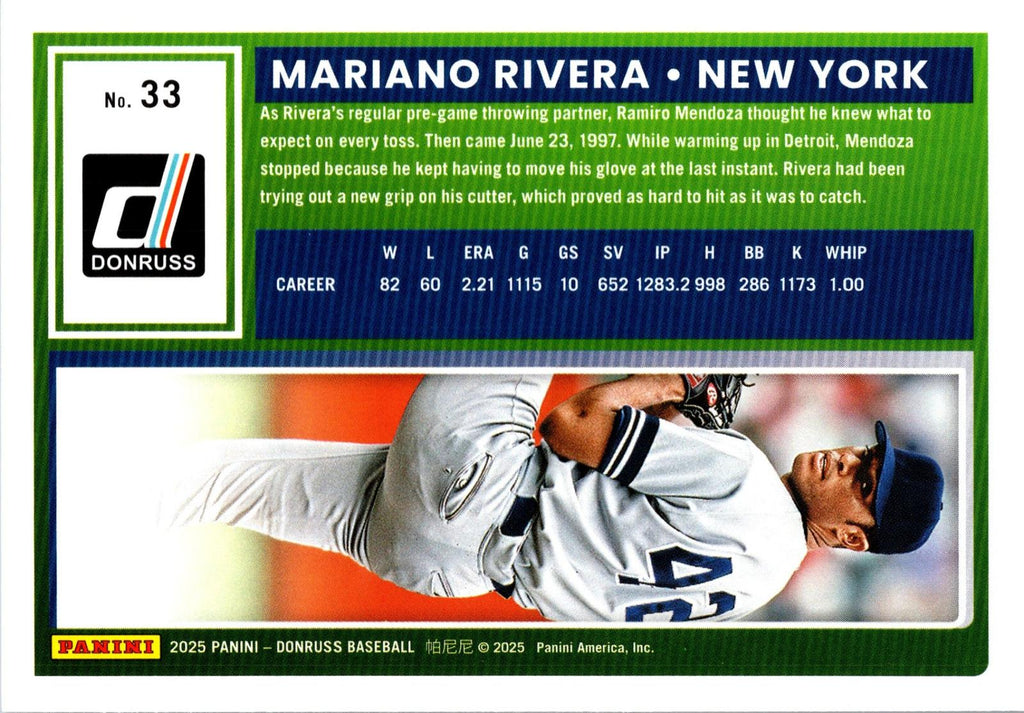 2025 Donruss #33 Mariano Rivera