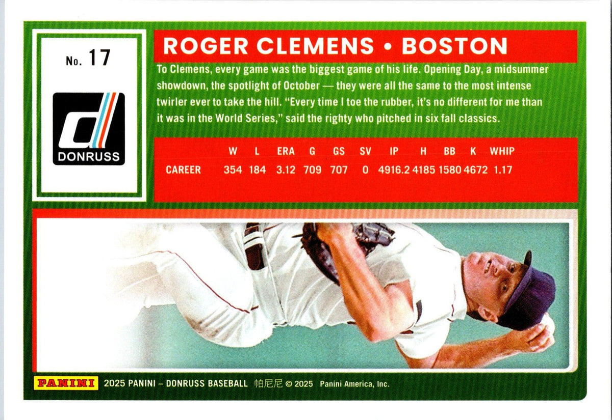 2025 Donruss #17 Roger Clemens