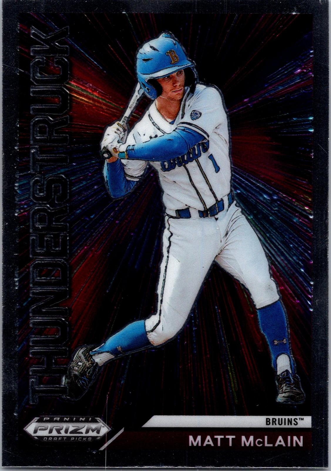 2021 Panini Prizm Draft Picks #T-MM Matt McLain Thunderstruck Silver Prizm