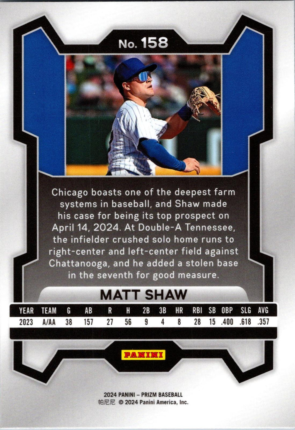 2024 Panini Prizm #158 Matt Shaw