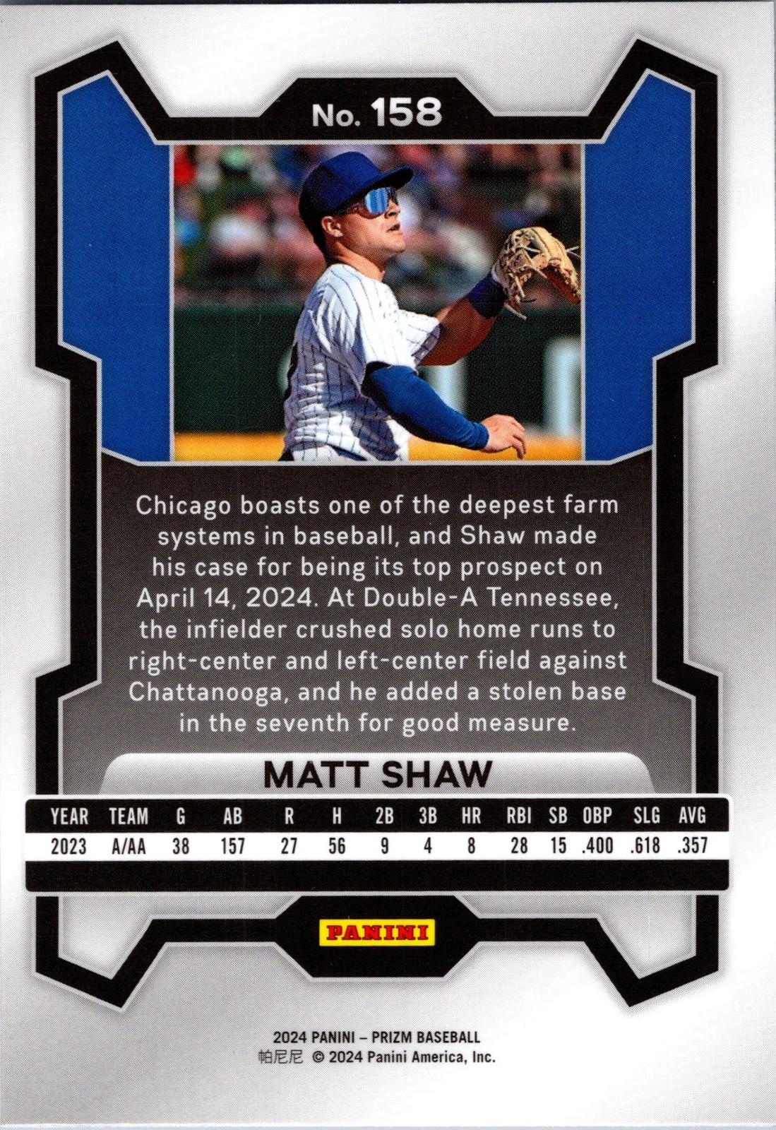 2024 Panini Prizm #158 Matt Shaw