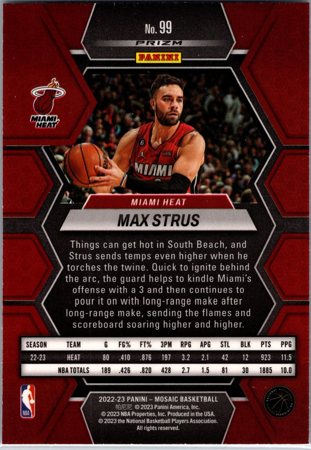 2022-23 Panini Mosaic #99 Max Strus