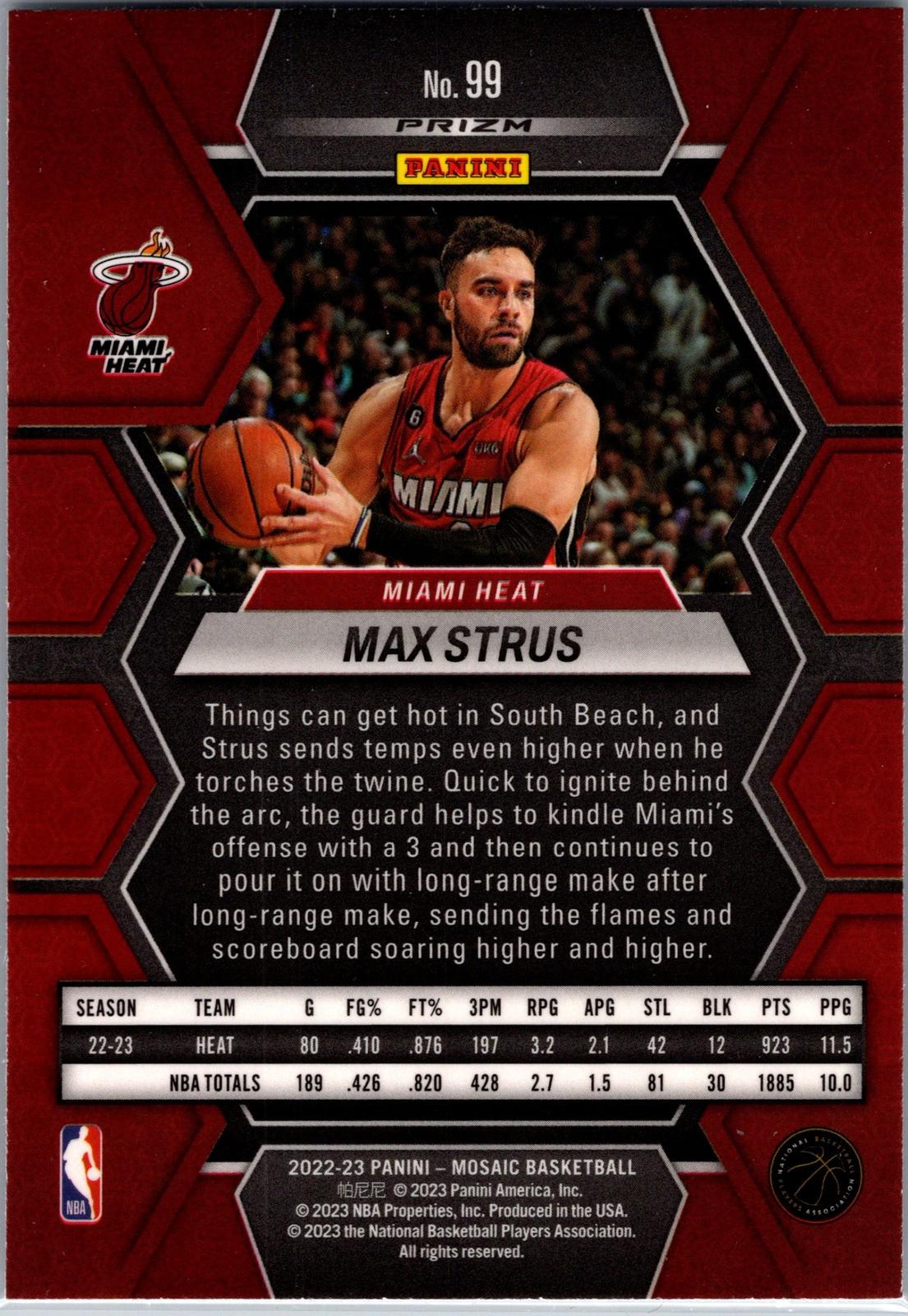 2022-23 Panini Mosaic #99 Max Strus